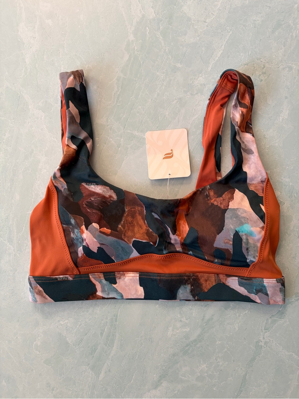 Fabletics Rust Multi-Print Bikini Set - Picture 2 of 5